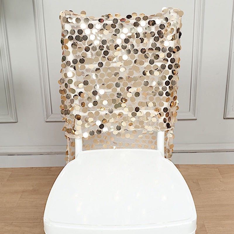 Big Payette Sequin Chiavari Chair Slipcover