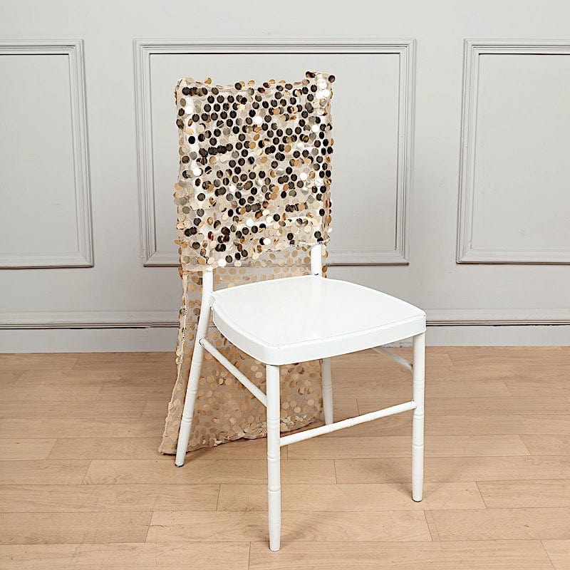 Big Payette Sequin Chiavari Chair Slipcover