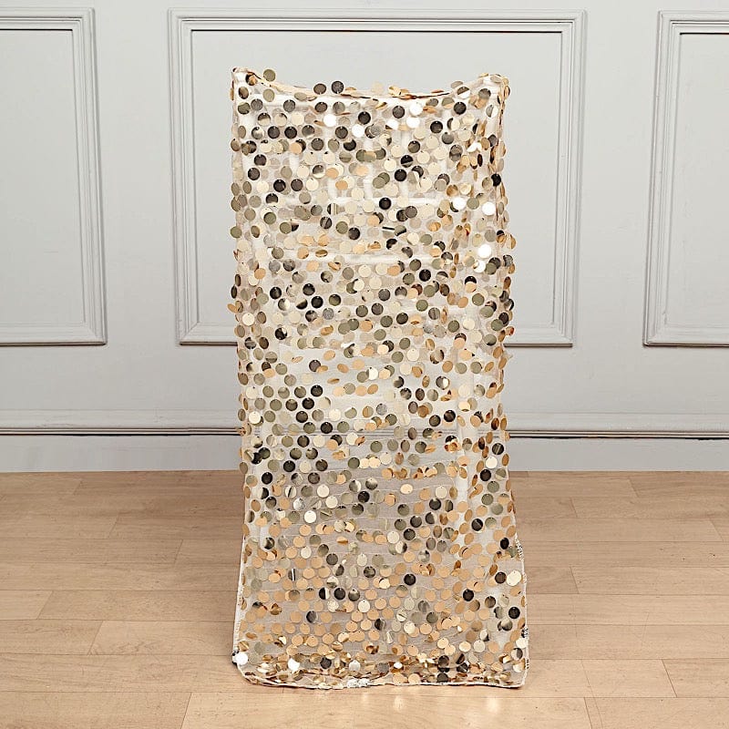 Big Payette Sequin Chiavari Chair Slipcover