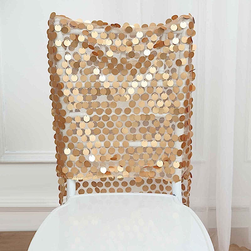 Big Payette Sequin Chiavari Chair Slipcover
