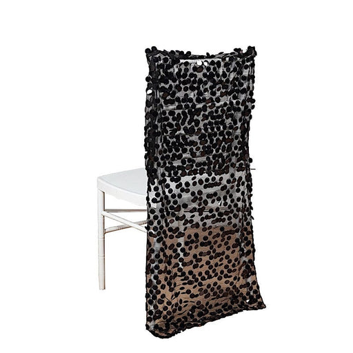 Big Payette Sequin Chiavari Chair Slipcover SLIP_71_BLK