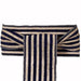 Burlap Stripes Chair Sashes - Navy Blue on Natural SASH_JUTE_STRP_NAVY