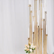 Candelabra Candle Holder Centerpiece with Glass