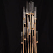 Candelabra Candle Holder Centerpiece with Glass