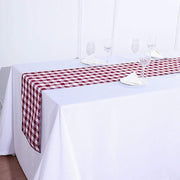 Checkered Gingham Polyester Table Runner