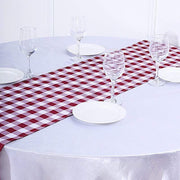Checkered Gingham Polyester Table Runner