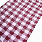Checkered Gingham Polyester Table Runner