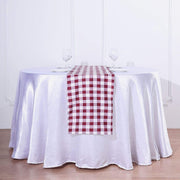 Checkered Gingham Polyester Table Runner