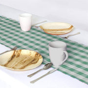 Checkered Gingham Polyester Table Runner