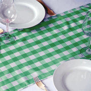 Checkered Gingham Polyester Table Runner