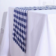Checkered Gingham Polyester Table Runner