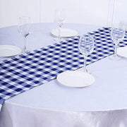 Checkered Gingham Polyester Table Runner