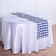 Checkered Gingham Polyester Table Runner