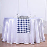 Checkered Gingham Polyester Table Runner