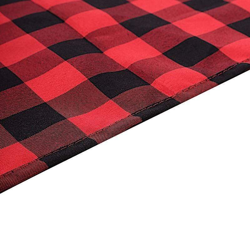 Checkered Gingham Polyester Table Runner