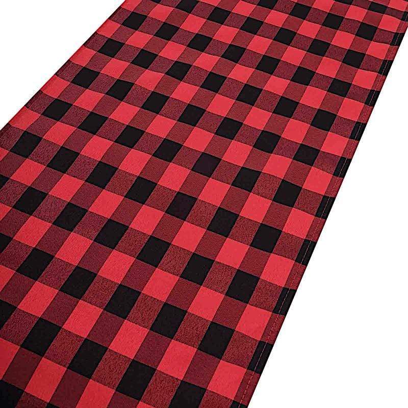 Checkered Gingham Polyester Table Runner