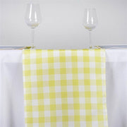Checkered Gingham Polyester Table Runner