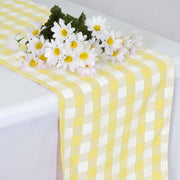 Checkered Gingham Polyester Table Runner