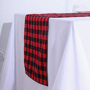 Checkered Gingham Polyester Table Runner