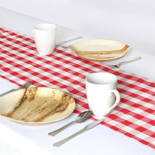 Checkered Gingham Polyester Table Runner RUN_CHK_RED