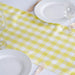 Checkered Gingham Polyester Table Runner RUN_CHK_YEL