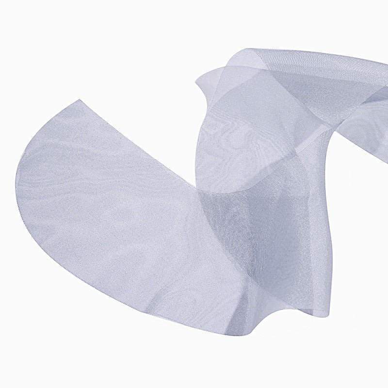 Chiffon Curly Chair Sash Bows Ties Wedding Decorations