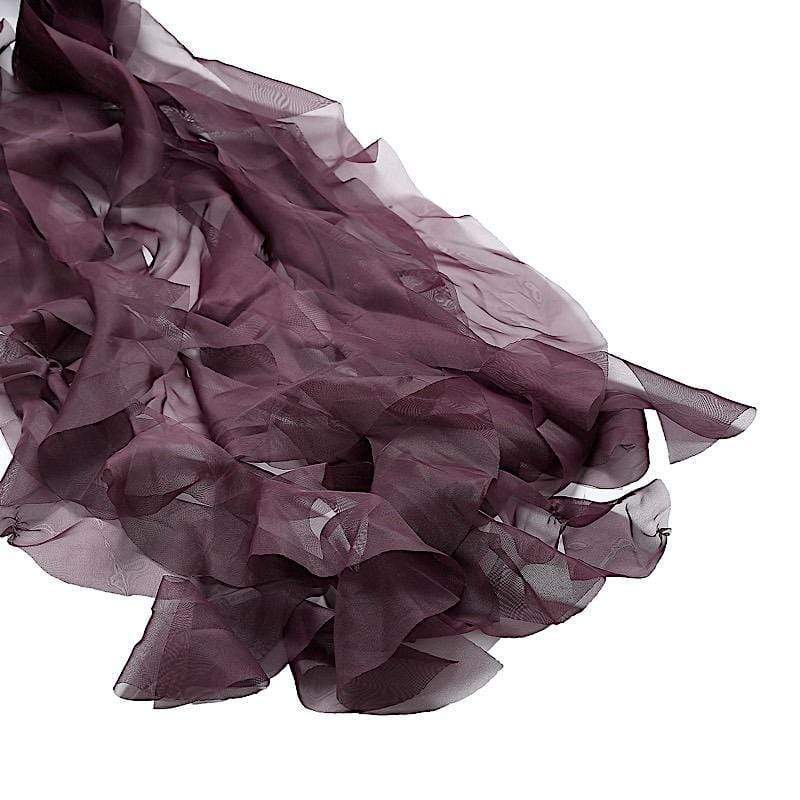 Chiffon Curly Chair Sash Bows Ties Wedding Decorations