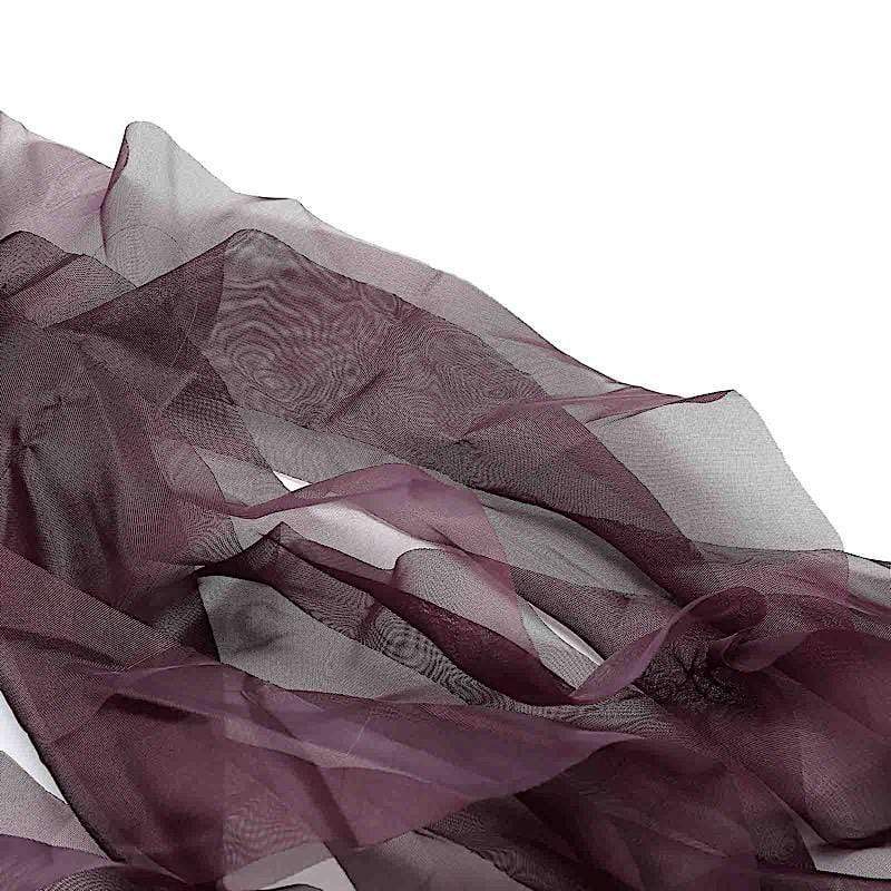 Chiffon Curly Chair Sash Bows Ties Wedding Decorations