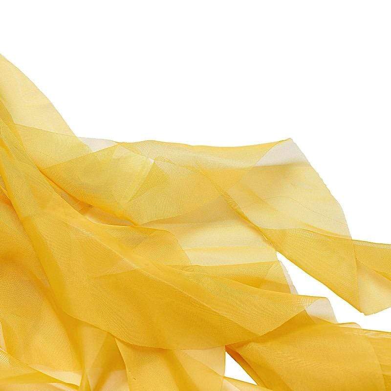 Chiffon Curly Chair Sash Bows Ties Wedding Decorations