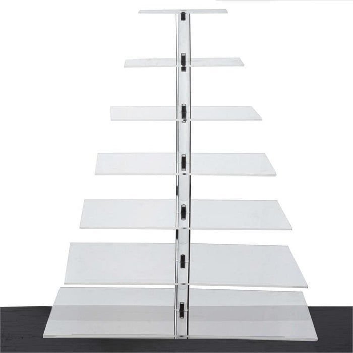 Clear Premium Square Acrylic Crystal Cupcake Stand