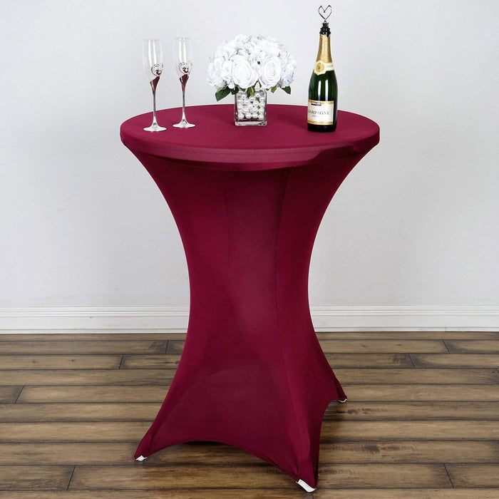 Cocktail Fitted Spandex Table Cover TAB_COCK_BURG