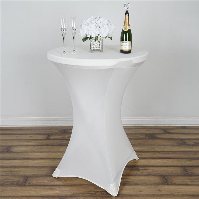 Cocktail Fitted Spandex Table Cover TAB_COCK_IVR