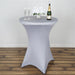 Cocktail Fitted Spandex Table Cover TAB_COCK_SILV