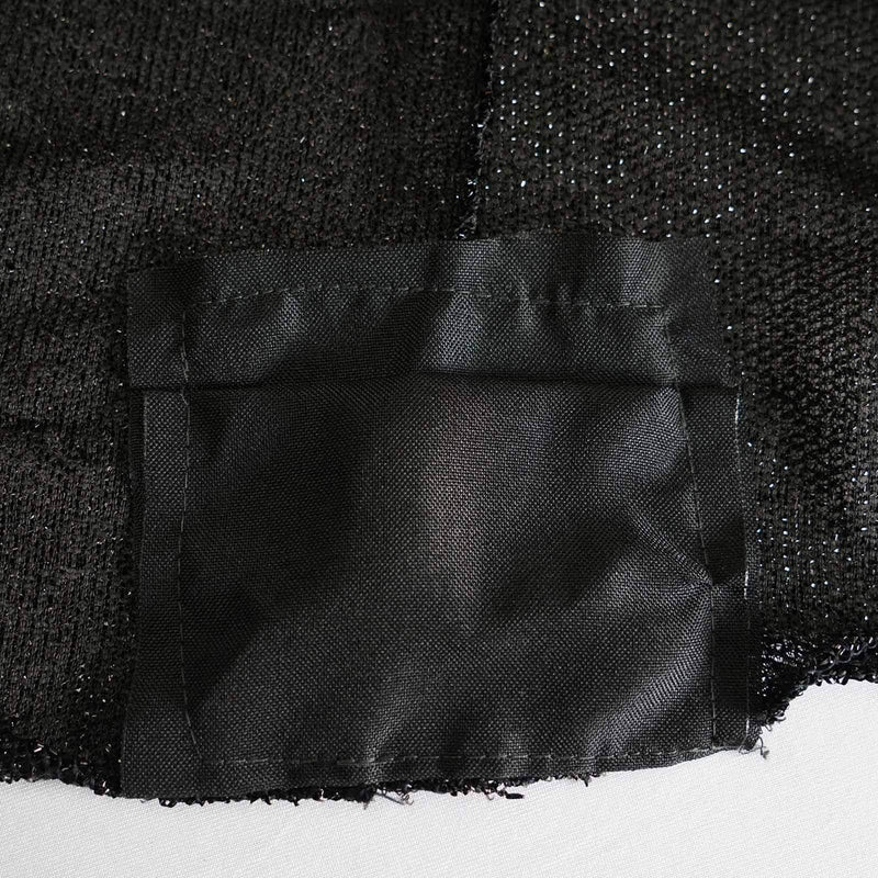 Cocktail Fitted Spandex Table Top Cover Metallic