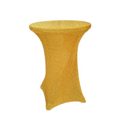 Cocktail Fitted Spandex Table Top Cover Metallic TAB_COCK23_GOLD