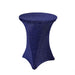 Cocktail Fitted Spandex Table Top Cover Metallic TAB_COCK23_NAVY