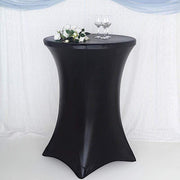 Cocktail Table Cover Premium Metallic Fitted Spandex Tablecloth