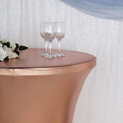 Cocktail Table Cover Premium Metallic Fitted Spandex Tablecloth