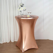 Cocktail Table Cover Premium Metallic Fitted Spandex Tablecloth