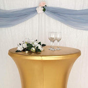 Cocktail Table Cover Premium Metallic Fitted Spandex Tablecloth