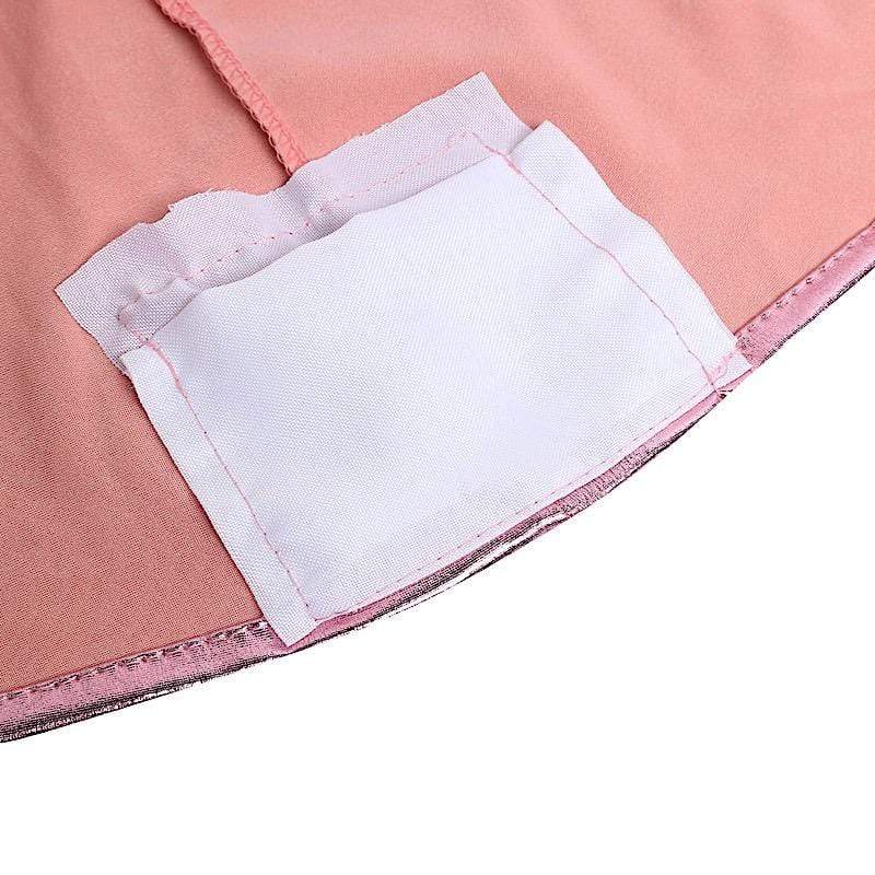 Cocktail Table Cover Premium Metallic Fitted Spandex Tablecloth