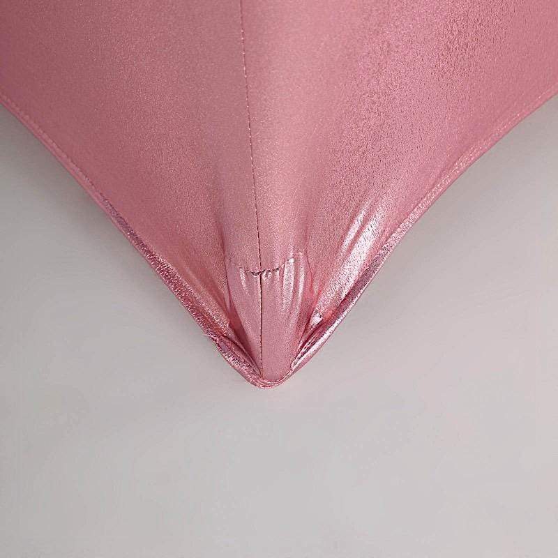 Cocktail Table Cover Premium Metallic Fitted Spandex Tablecloth