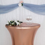 Cocktail Table Cover Premium Metallic Fitted Spandex Tablecloth