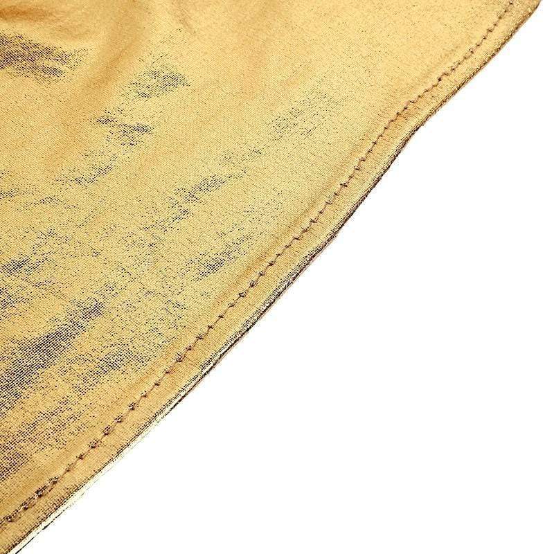 Cocktail Table Cover Premium Metallic Fitted Spandex Tablecloth