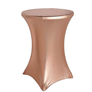 Cocktail Table Cover Premium Metallic Fitted Spandex Tablecloth TAB_COCK22S_046