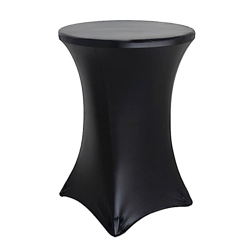 Cocktail Table Cover Premium Metallic Fitted Spandex Tablecloth