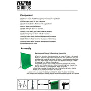 Daylight Umbrella Professional Photo Lighting Kit & Softbox with Backdrops PHOTO_LGT_010