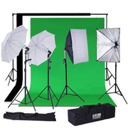 Daylight Umbrella Professional Photo Lighting Kit & Softbox with Backdrops PHOTO_LGT_010