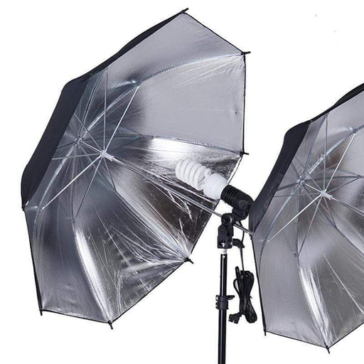 Daylight Umbrella Professional Photo Video Studio Lighting Kit - Black/Silver PHOTO_LGT_001