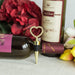 Diamond Rhinestones Heart Wine Bottle Stopper Wedding Favors